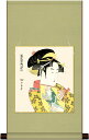高精細デジタル版画 色紙掛セット 日本の名画 色紙掛け + 色紙1枚セット 色紙寸法 約24.2X27.2cm 喜多川歌麿「道成寺」