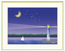 高精細デジタル版画 額装絵画 現代アートシリーズ Michiru やすらぎの夜景 田口みちる (たぐち みちる) 「 おうし座 (スバル) 」 サイズ F4 F...
