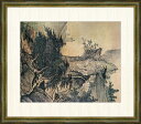 高精細デジタル版画 額装絵画 雪舟作 「四季山水図(夏)」 F8