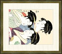 高精細デジタル版画 額装絵画 喜多川歌麿作 「寛政の三美人」 F8