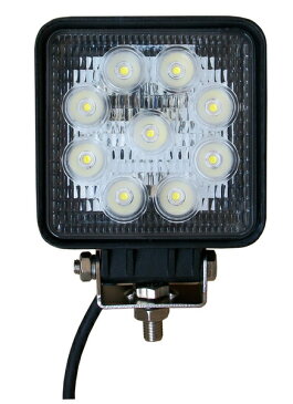 LED作業灯 27W 防水 LED投光器 作業灯 LED 集魚灯 12v/24v パックランプ 船舶 トラック 各種作業車対応 防水省エネ 1年の安心保証