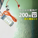 【2個セット】イカ釣り 集魚灯 漁船 led ライト しらすうなぎ イカ釣り LED 集魚ライト 200W ホワイト 白 LED 水中集魚灯 led200W DC12v24V用 水中ライト 水中イルミネーション 船舶 夜釣り 釣…