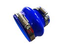 全長80mm 特殊規格 ドイツ ノルマ バンド付 TOYOKING シリコンホース ストレート クッション 異径 内径Φ64/70mm 青色 自動車工業 各種工...
