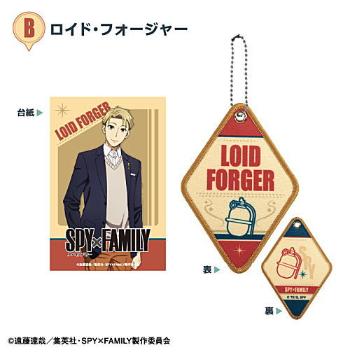 SPY×FAMILY アイコンタグキーホルダー [2.(B) ロイド・フォージャー]【ネコポス配送対応】【C】[sale230223]
