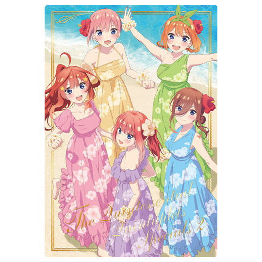 五等分の花嫁＊ウエハース [17.ビジュアルカード(金色箔押し)]【ネコポス配送対応】【C】【カード】