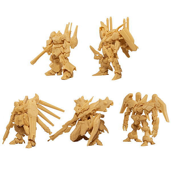 ガンダムアーティファクト第1弾(再販) [ノーマルカラー：ペールオレンジ5種セット(1.2.3.4.5)]【 ネコポス不可 】のサムネイル