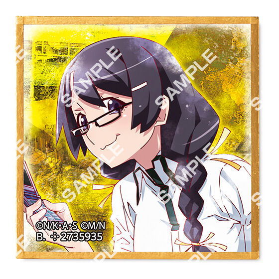 豆ガシャ色紙 物語シリーズ×STEINS；GATE 15周年コラボ [5.羽川翼]【ネコポス配送対応】【C】