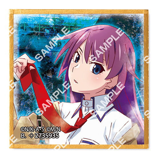 豆ガシャ色紙 物語シリーズ×STEINS；GATE 15周年コラボ [7.戦場ヶ原ひたぎ]【ネコポス配送対応】【C】