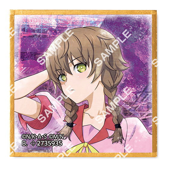 豆ガシャ色紙 物語シリーズ×STEINS；GATE 15周年コラボ [10.阿万音鈴羽]【ネコポス配送対応】【C】