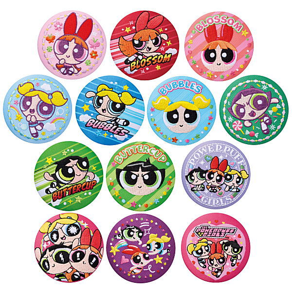 【全部揃ってます!!】パワーパフガールズ 刺繍缶バッジビスケット [全13種セット(フルコンプ)]【ネコポス配送対応】【C】※お菓子は付属しません。のサムネイル