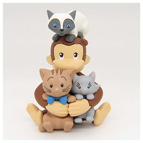 おさるのジョージ まみれるFig. [1.ねこまみれ]【ネコポス配送対応】【C】