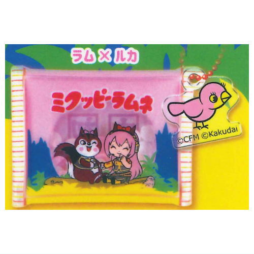 ガチャガチャ - ミクッピーラムネ クリアふりふりマスコット [2.ラム×ルカ]【ネコポス配送対応】【C】