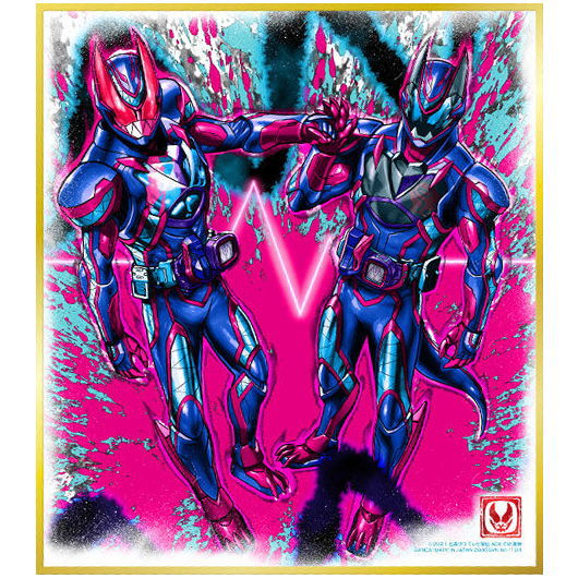 仮面ライダー 色紙ART セレクション Feat. 仮面ライダーW [23.仮面ライダーアルティメットリバイ＆仮面ライダーアルティメットバイス (コールド箔仕様)]【ネコポス配送対応】【C】