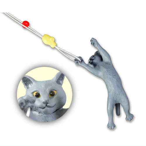 猫ジャンプマスコット2 [4.灰猫]【ネコポス配送対応】【C】