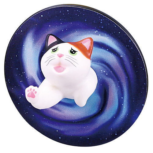 猫、宇宙に消える。マグネットフック [1.三毛猫]【 ネコポス不可 】【C】