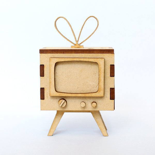 猫のミニチュア 昭和にゃんTV(テレビ) 1/12スケール 完成品 ドールハウス [m-s]【 ネコポス不可 】【C】のサムネイル