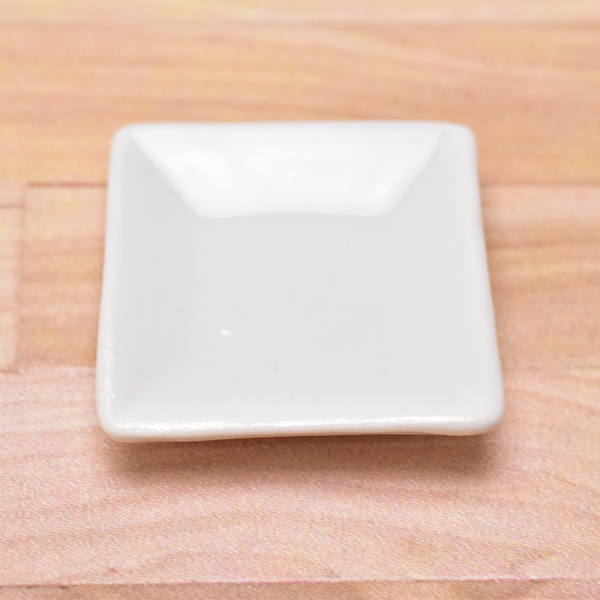 ミニチュアパーツ 陶器 Mサイズ [MPLP48] (セラミックプレート/カラー：ホワイト) [m-s]【SM】【ネコポス配送対応】【C】