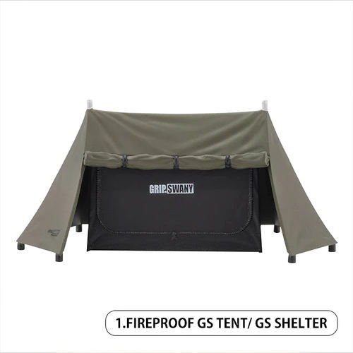 ソロキャンプ ミニチュアコレクション ガレージエディション produced by CAMP HACK 1.FIREPROOF GS TENT/ GS SHELTER 【 ネコポス不可 】 sale231203