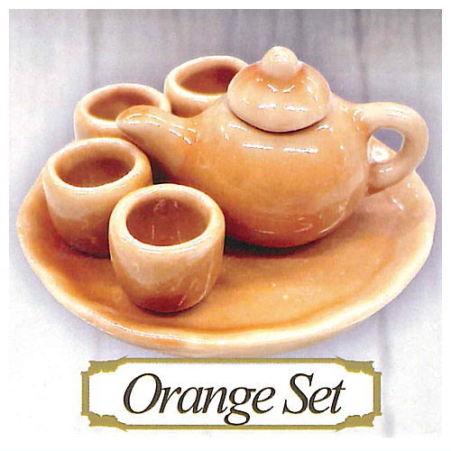 本物陶器 アフタヌーンティーセット [4.Orange Set]【ネコポス配送対応】【C】