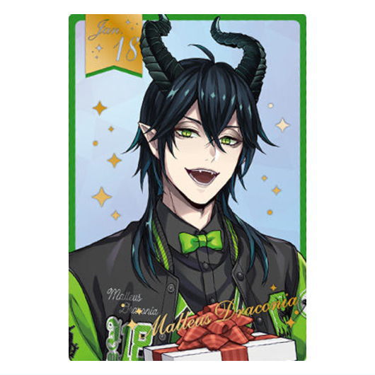 ディズニー ツイステッドワンダーランド/ツインウエハース6 [29.マレウス・ドラコニア(キャラクターカード)(金色箔押しver.)]【ネコポス配送対応】【C】【カード】