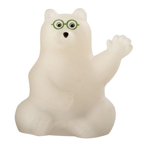 polar bear bank(ポーラーベアバンク) ぼんやりライトマスコット [3.めがねのベア]【 ネコポス不可 】【C】のサムネイル