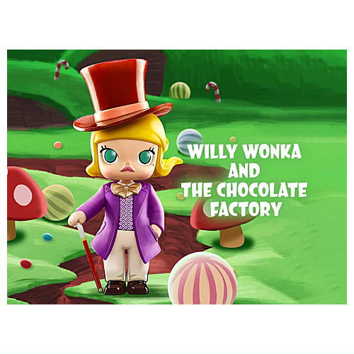 POPMART MOLLY × Warner Bros. 100th Anniversary シリーズ 12.WILLY WONKA AND THE CHOCOLATE FACTORY 【 ネコポス不可 】 sale231103
