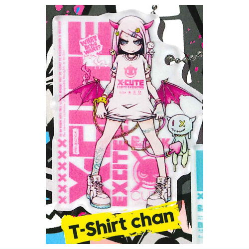 X-CUTE コレクション アクリルキーチェーン(再販) 1.T-shirt chan 【ネコポス配送対応】【C】