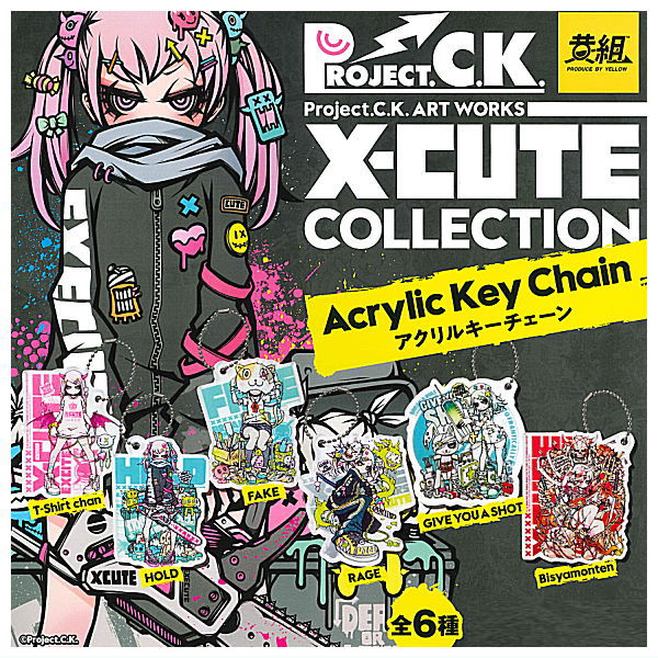 【全部揃ってます 】X-CUTE コレクション アクリルキーチェーン(再販) 全6種セット(フルコンプ) 【ネコポス配送対応】【C】