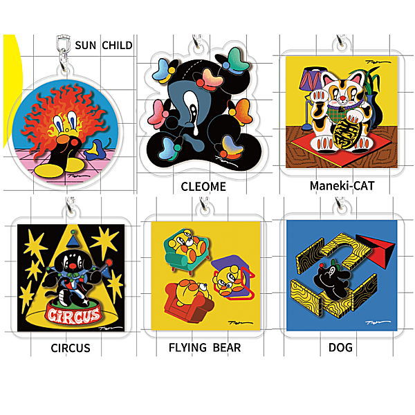 トランポリン ファニーキャラクターズ アクリルキーホルダー [ノーマル6種セット(※シークレットは含み..