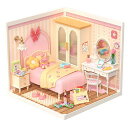 ROBOTIME ROLIFE DIY ミニチュアハウス スーパークリエイターシリーズ 【DW016:Lovely Pink Bedroom】※組立説明書(英語...