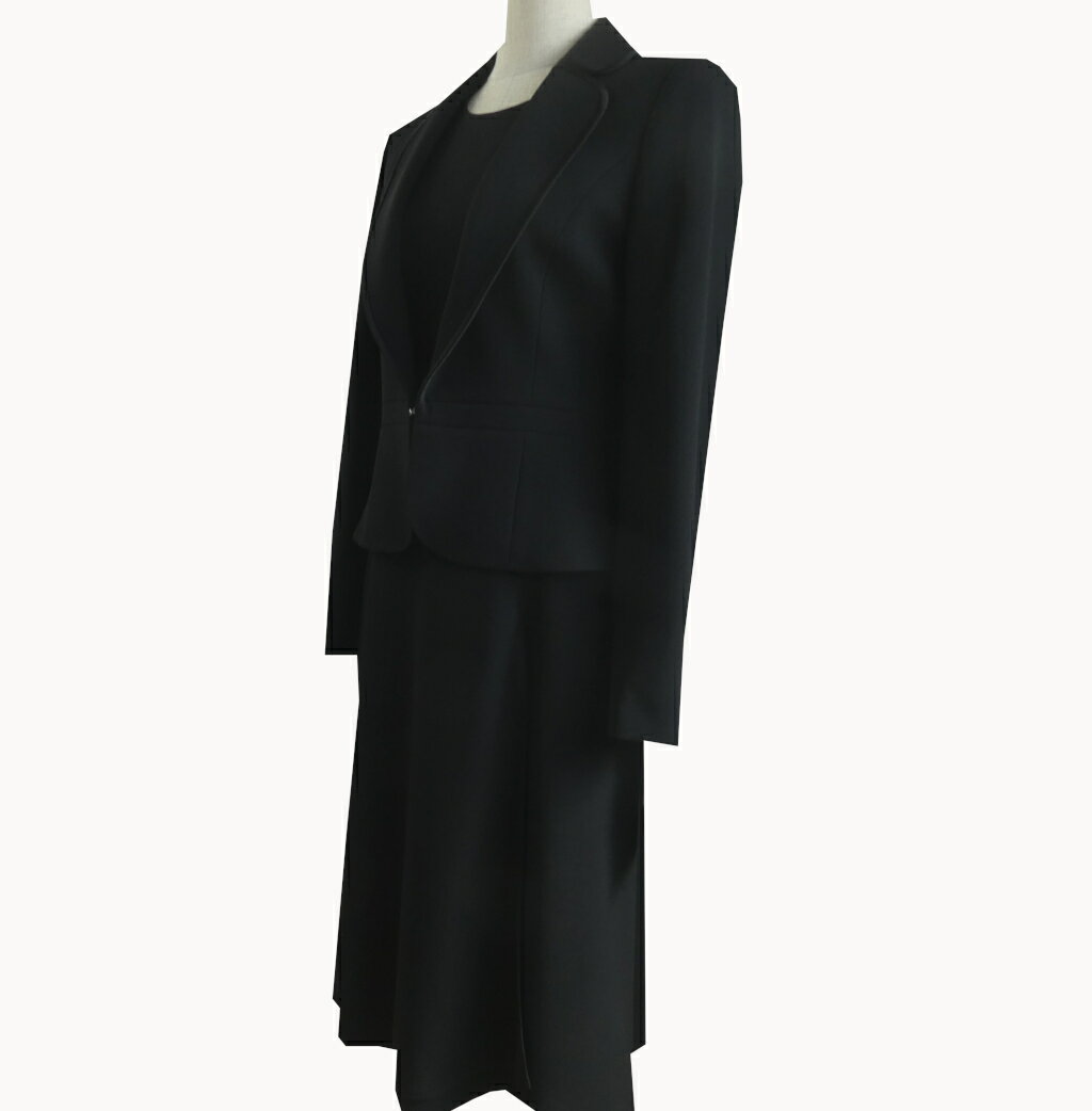 レディース フォーマル ワンピース ブラック S04　11号 13号