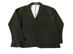 J.PRESS(ジェイプレス) ジャージージャケット メンズ 秋冬春 カムバックラム ブラック ネップ柄 004 L