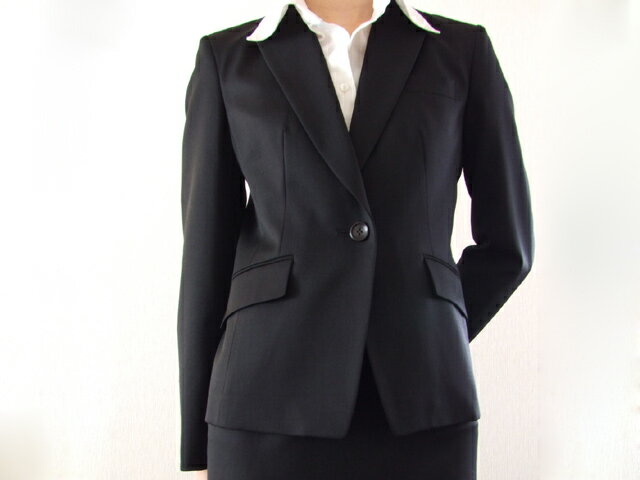 サムライ・ファム・アラン・ドロン ジャケット レディース 春夏物 1ツボタン 黒 009 13号