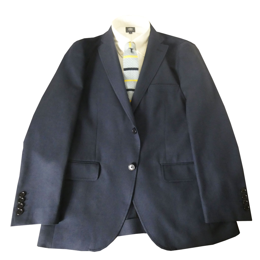 Rakuten - 【お取り寄せ商品】 ダディコスタ(Dady Costa) 春夏 2つボタン 麻混ジャケット メンズ ネイビー 2713 AB5 AB6