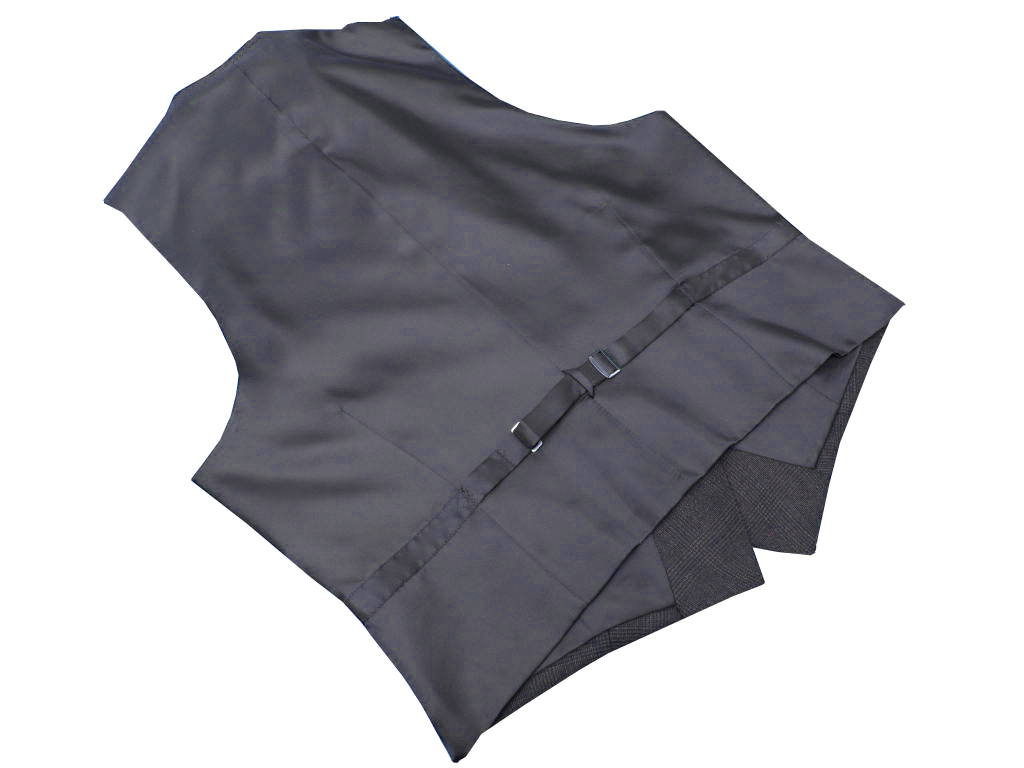 オッドベスト メンズ 秋冬 ウール100％ 紺グレンチェック 9388 AB3