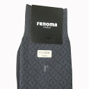renoma・PARIS レノマパリス ソックス 靴下 紺系 R04　25～27cm