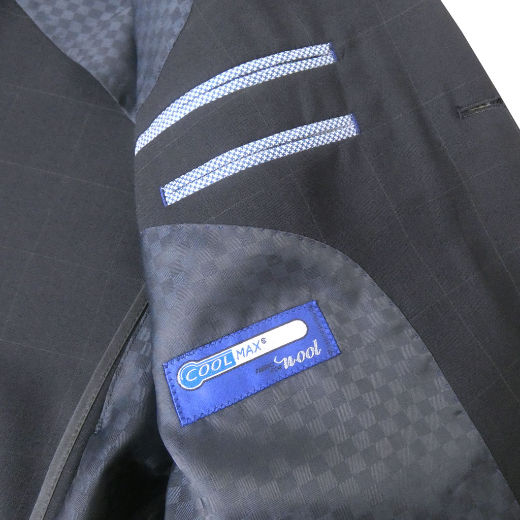 stanleyblacker(スタンリーブラッカー)スーツメンズ春夏ネイビーウインドペンチェック4388ASAMALALLABSABMABLABLL