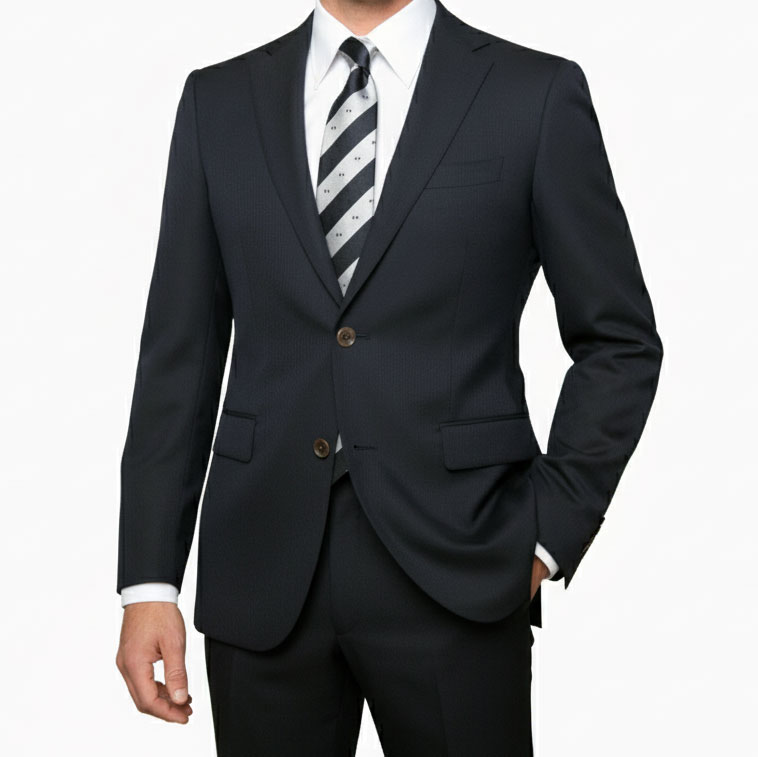 Suits, Setups - 【お取り寄せ】スーツ メンズ 春夏秋冬 オールシーズン対応 シングルスーツ 2つボタン ハイバセロン (HAI-VASERON) ビジネススーツ ネイビー シャドーストライプ 紺 2013 A4 A5 A6 A7 AB4 AB5 AB6 AB7 BB4