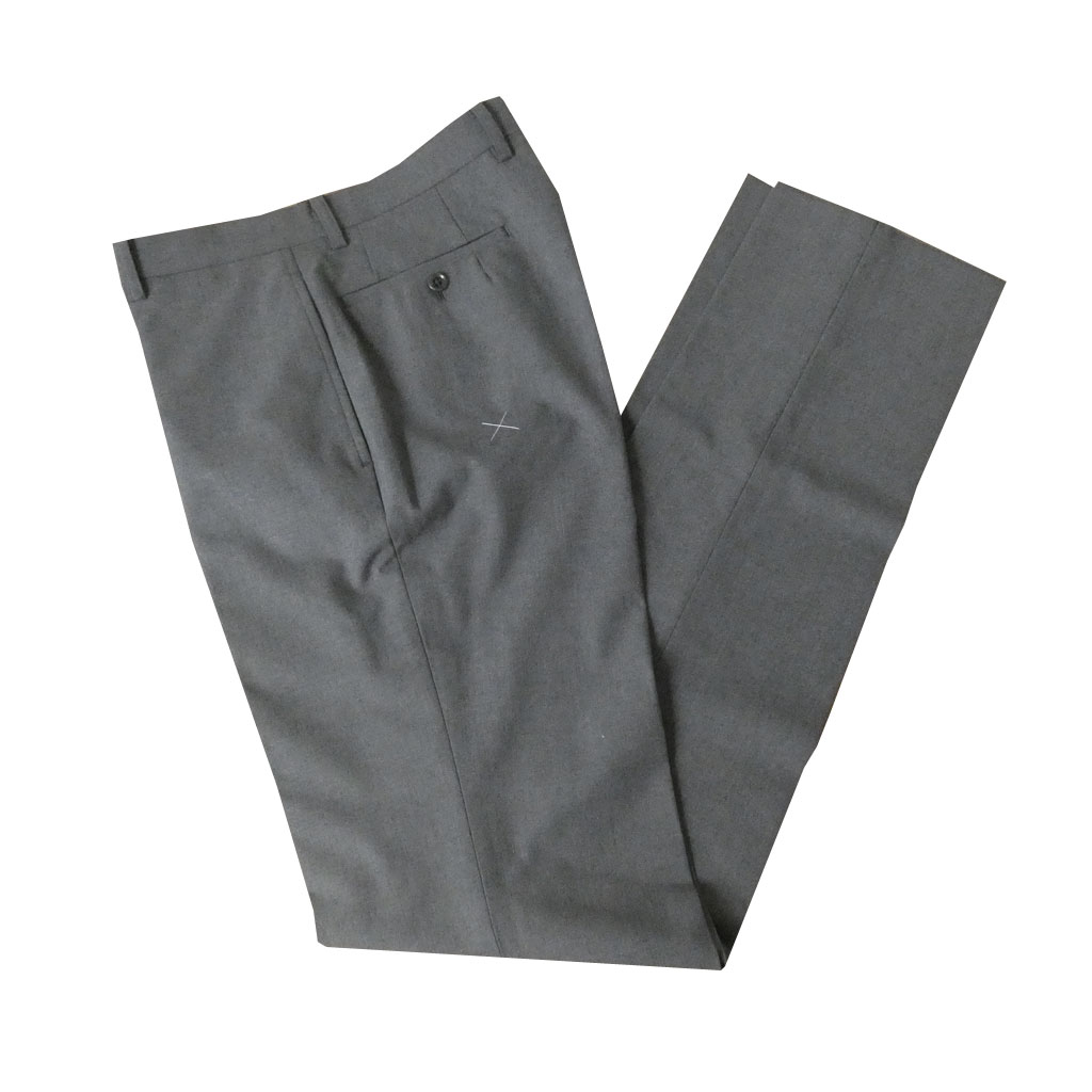 スラックス メンズ 春夏 ノータック パンツ ハイバセロン (HAI-VASERON) ミディアムグレー 0123 82cm