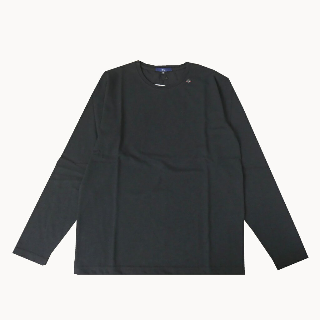 樂天商城 - ジーステージ(G-stage)スラブ プレーディング ロングスリーブ Tシャツ クルーネック ブラック 黒無地 2011 　M（46）L（48）