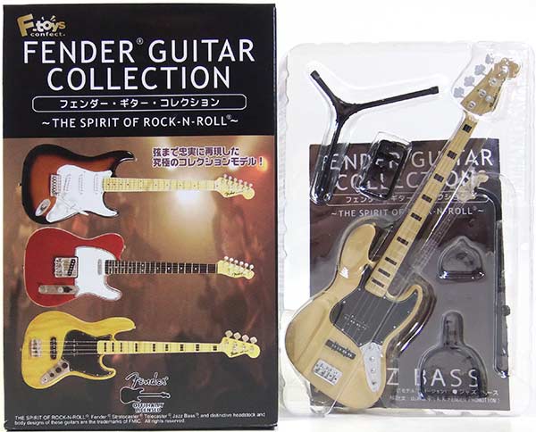 【3C】 エフトイズ 1/8 フェンダーギターコレクション Vol.1 THE SPIRIT OF ROCK-N-ROLL 75 ジャズベース(ナチュラル) ミニチュア 楽器 ギター ジャズ 半完成品 単品