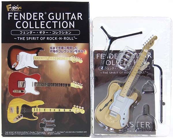 【2D】 エフトイズ 1/8 フェンダーギターコレクション Vol.1 THE SPIRIT OF ROCK-N-ROLL 72 テレキャスター シンライン (ナチュラル) ミニチュア 楽器 ギター ジャズ 半完成品 単品