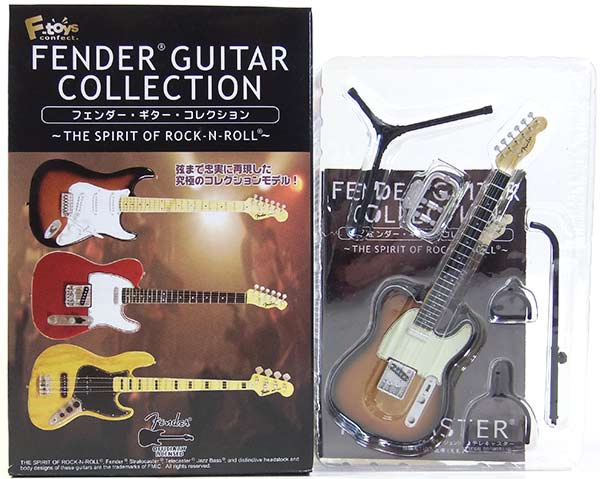 【2B】 エフトイズ 1/8 フェンダーギターコレクション Vol.1 THE SPIRIT OF ROCK-N-ROLL 60 カスタムテレキャスタ (3カラーサンバースト) ミニチュア 楽器 ギター ジャズ 半完成品 単品