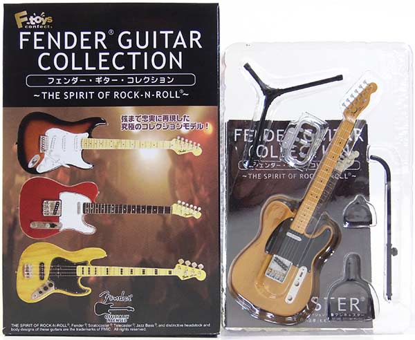 【2A】 エフトイズ 1/8 フェンダーギターコレクション Vol.1 THE SPIRIT OF ROCK-N-ROLL 52 テレキャスター バタースコッチブロンド ミニチュア 楽器 ギター ジャズ 半完成品 単品