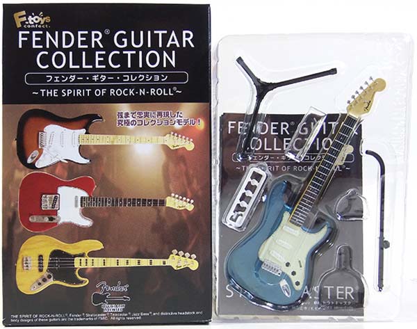 【1D】 エフトイズ 1/8 フェンダーギターコレクション Vol.1 THE SPIRIT OF ROCK-N-ROLL 62 ストラトキャスター (レイクプラシッドブルー) ミニチュア 楽器 ギター ジャズ 半完成品 単品