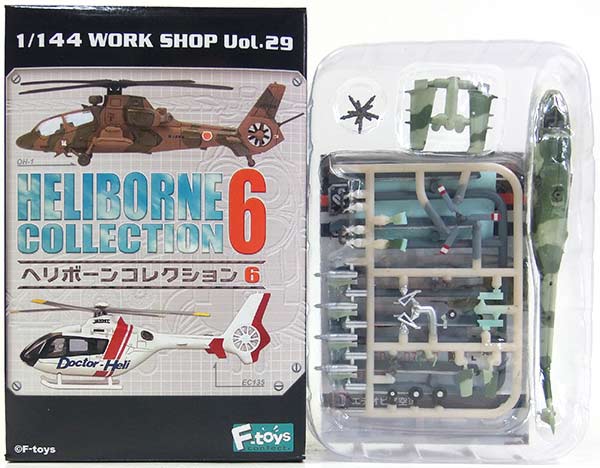 樂天商城 - 【3A】 エフトイズ 1/144 ヘリボーンコレクション Vol.6 Mi-24A ハインド ソビエト空軍 ヘリコプター 戦闘機 ミニチュア 半完成品 BOXフィギュア 単品