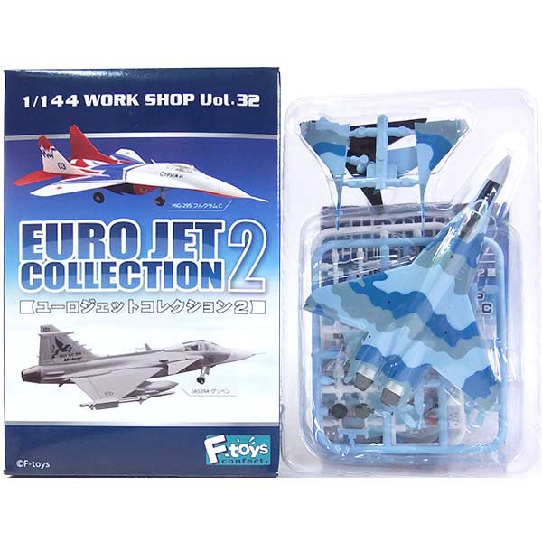 【1C】 エフトイズ 1/144 ユーロジェットコレクション Vol.2 MiG-29S フルクラムC ウクライナ空軍 戦闘機 ミニチュア 半完成品 ミリタリー 食玩 単品
