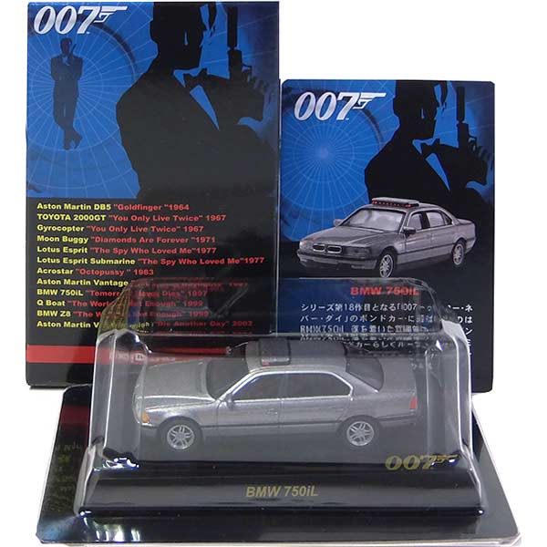 【5】 京商 1/72 007 J.ボンドミニチュアカーモデルシリーズ BMW 750iL ミニカー ミニチュア 映画 ストラクチャー 半完成品 単品