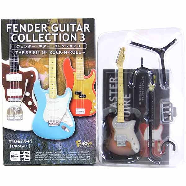 【5】 エフトイズ 1/8 フェンダーギターコレクション Vol.3 72 テレキャスター シンライン 3カラーサンバースト ミニチュア 楽器 ギター ジャズ 半完成品 単品