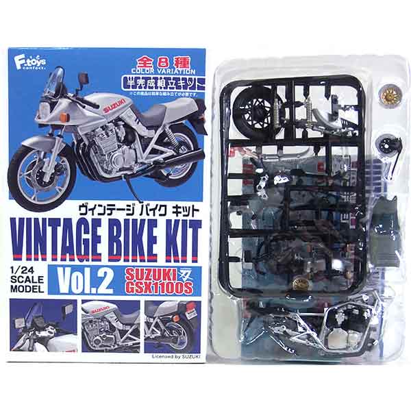   エフトイズ 1/24 ヴィンテージバイクキット Vol.2 スズキ GSX1100S カタナ 2000年 SYタイプ 単車 族車 ネイキッド ミニチュア ヴィンテージ 半完成品 単品